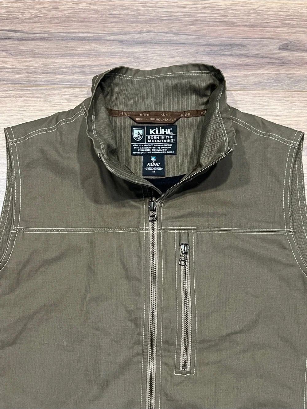 Kuhl Burr Vest in Dark Brown Size Medium